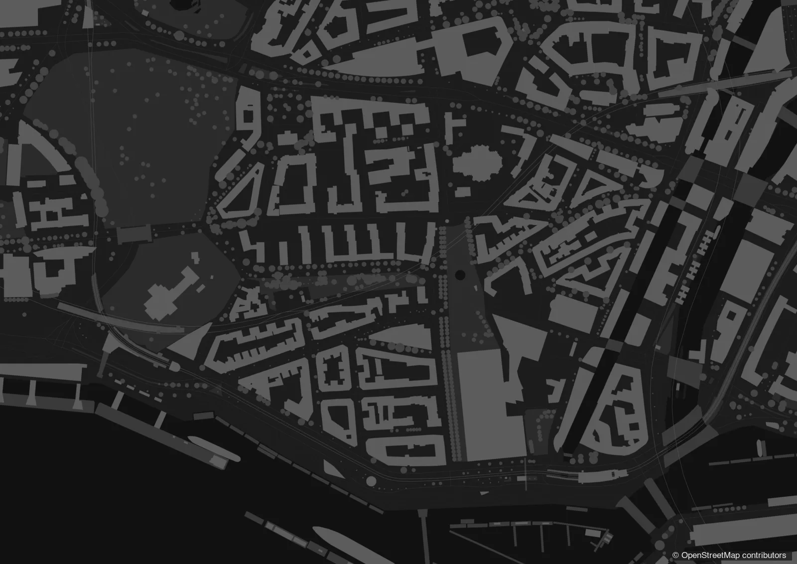 Dark site plan – example made with Plantaube